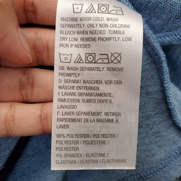 LOGO by Lori Goldstein Cardigan Sweater Womens 2X Blue Asymmetrical Hem V-Neck - Picture 6 of 9